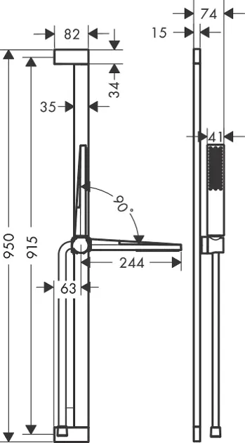 Hansgrohe - Pulsify E - Kézi zuhanyfej - 24381000 – 2. kép