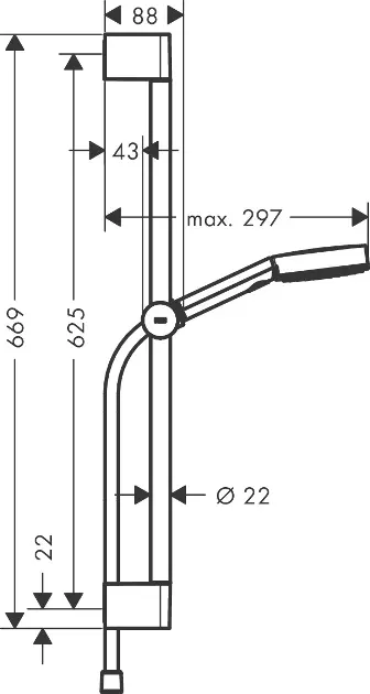 Hansgrohe - Pulsify Select - Kézi zuhanyfej - 24160700 – 2. kép