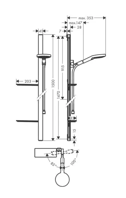 Hansgrohe - Raindance - Kézi zuhanyfej - 27646000 – 2. kép