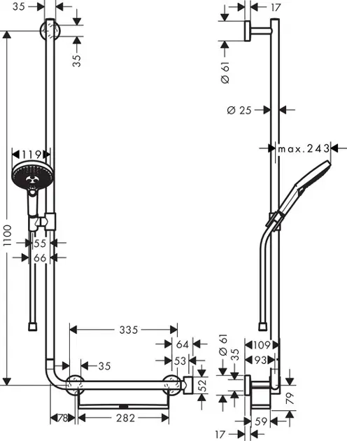 Hansgrohe - Raindance Select S - Kézi zuhanyfej - 26324000 – 2. kép