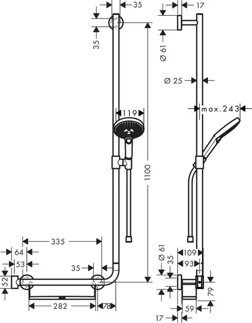 Hansgrohe - Raindance Select S - Kézi zuhanyfej - 26326000 – 2. kép