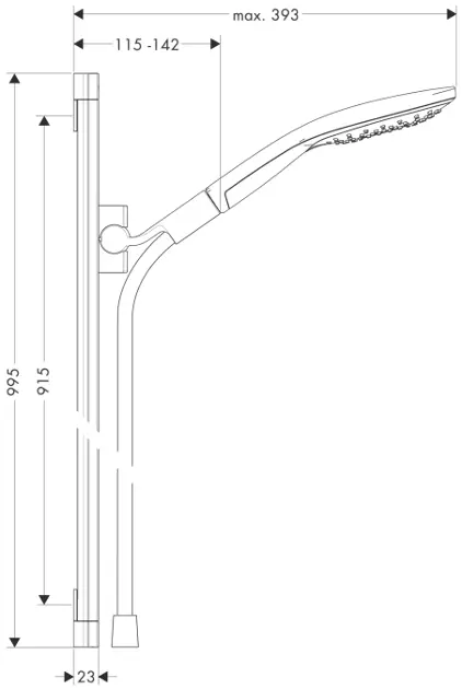 Hansgrohe - Raindance Select S - Kézi zuhanyfej - 26626000 – 2. kép