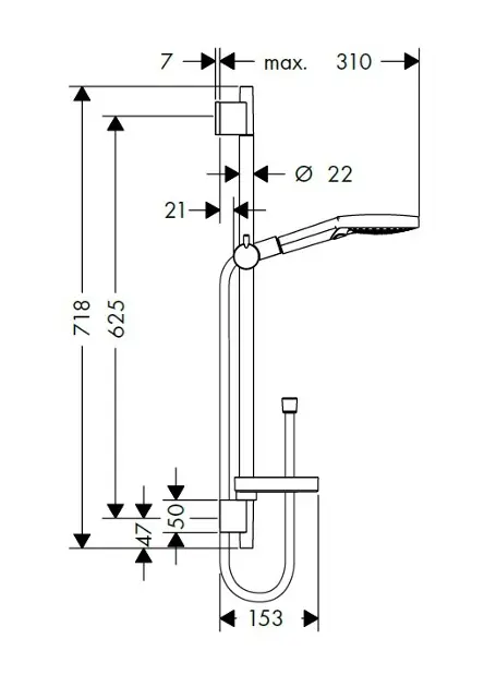 Hansgrohe - Raindance Select S - Kézi zuhanyfej - 26630400 – 2. kép