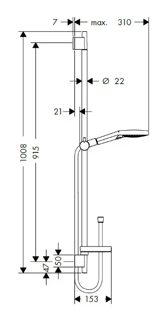 Hansgrohe - Raindance Select S - Kézi zuhanyfej - 26631400 – 2. kép