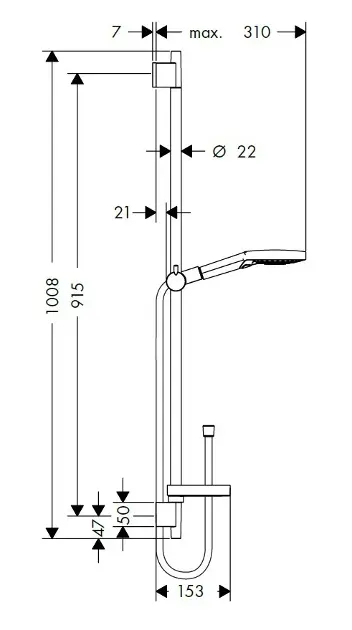 Hansgrohe - Raindance Select S - Kézi zuhanyfej - 26633000 – 2. kép