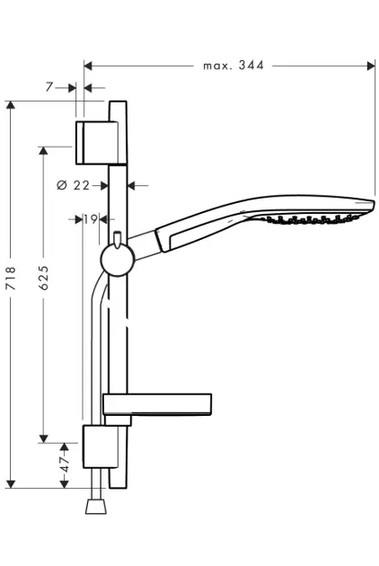 Hansgrohe - Raindance Select S - Kézi zuhanyfej - 27802000 – 2. kép