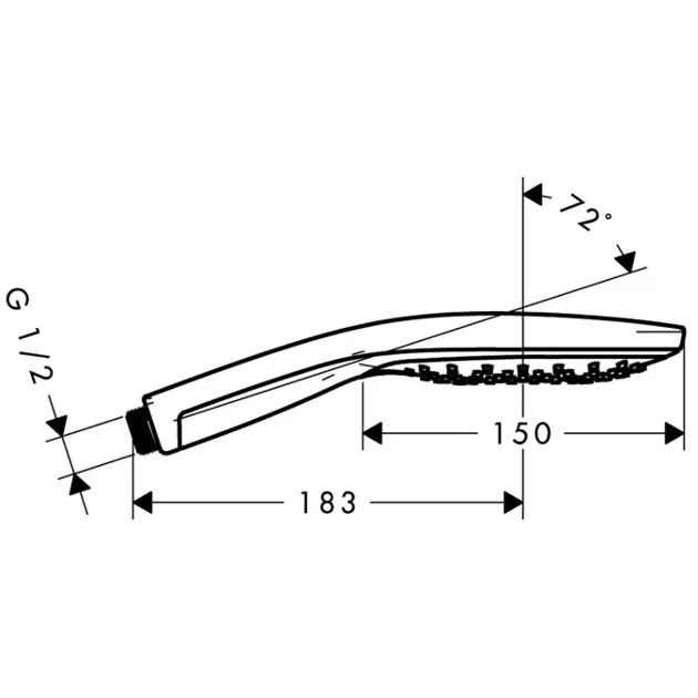 Hansgrohe - Raindance Select S - Kézi zuhanyfej - 28587000 – 2. kép