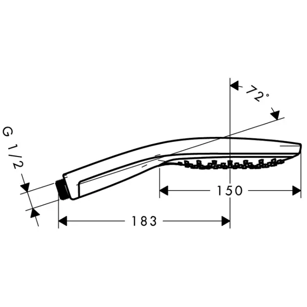 Hansgrohe - Raindance Select S - Kézi zuhanyfej - 28587400 – 2. kép