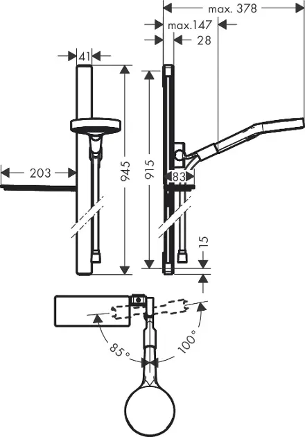 Hansgrohe - Rainfinity - Kézi zuhanyfej - 27671000 – 2. kép