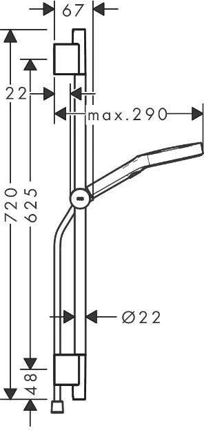 Hansgrohe - Rainfinity - Kézi zuhanyfej - 28745000 – 2. kép