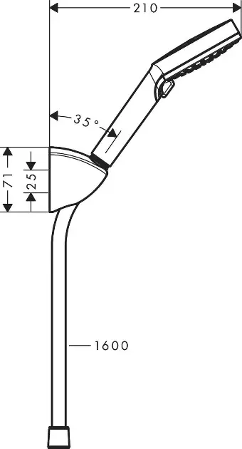 Hansgrohe - Vernis Blend - Kézi zuhanyfej - 26278000 – 2. kép