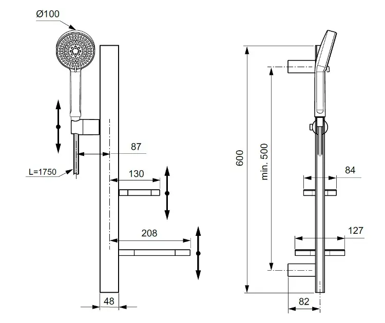 Ideal Standard - ALU+ - Kézi zuhanyfej - BD586SI – 2. kép