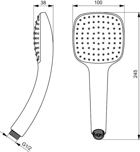 Ideal Standard - Idealrain Cube - Kézi zuhanyfej - B0002AA – 2. kép