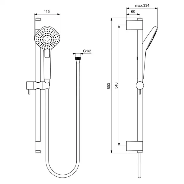 Ideal Standard - Idealrain Evo Jet - Kézi zuhanyfej - B2234AA – 2. kép