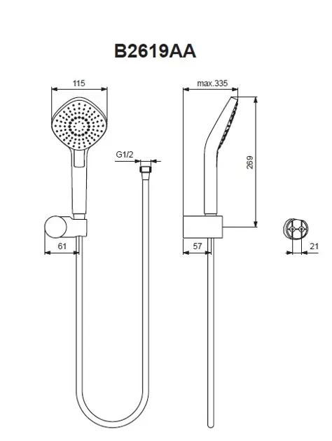Ideal Standard - Idealrain Evo Jet - Kézi zuhanyfej - B2619AA – 2. kép
