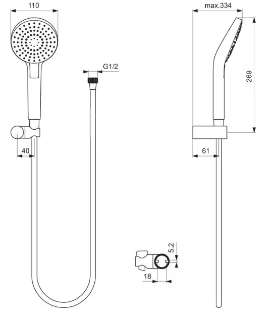 Ideal Standard - IdealRain Evo - Kézi zuhanyfej - B2404AA – 2. kép