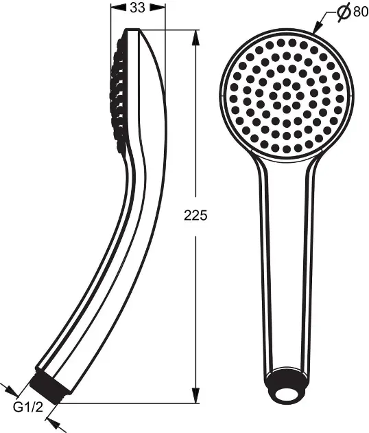 Ideal Standard - Idealrain - Kézi zuhanyfej - B9400AA – 2. kép