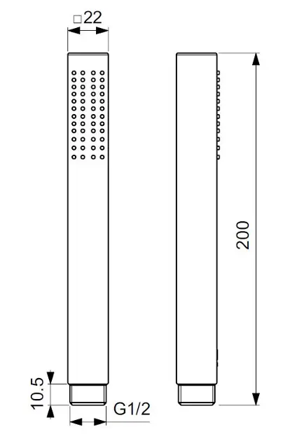 Ideal Standard - Idealrain - Kézi zuhanyfej - BD320AA – 2. kép