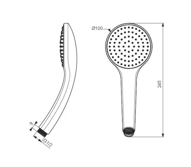 Ideal Standard - Idealrain - Kézi zuhanyfej - BD902AA – 2. kép
