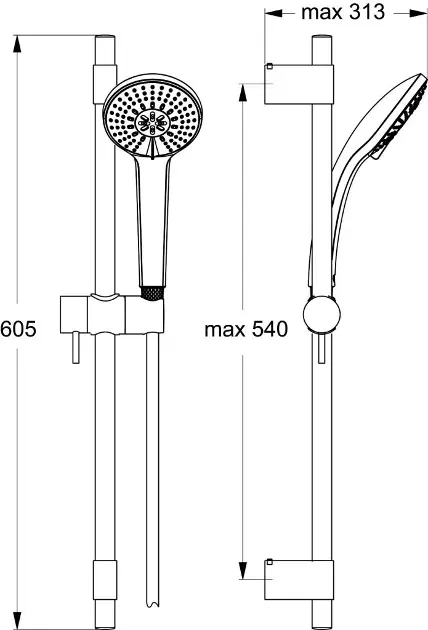Ideal Standard - Idealrain Pro - Kézi zuhanyfej - B9834AA – 2. kép