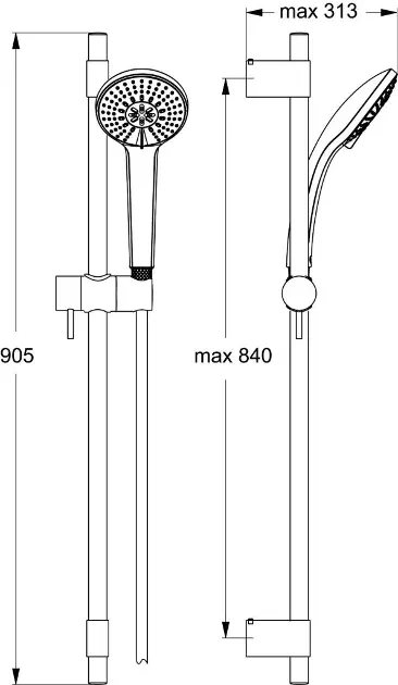 Ideal Standard - Idealrain Pro - Kézi zuhanyfej - B9836AA – 2. kép