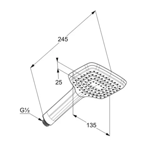 Kludi - Freshline - Kézi zuhanyfej - 6450005-00 – 2. kép