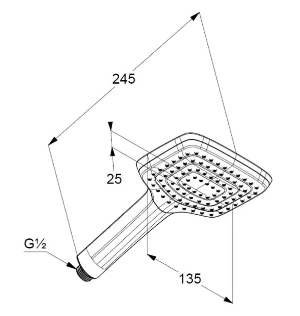 Kludi - Freshline - Kézi zuhanyfej - 6450005-00WR9 – 2. kép