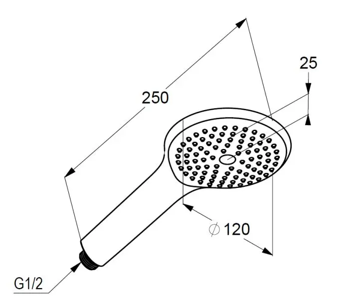 Kludi - Freshline - Kézi zuhanyfej - 6780005-00WR9 – 2. kép