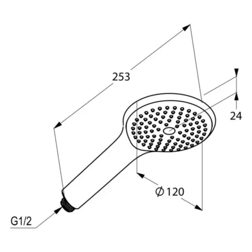Kludi - Freshline - Kézi zuhanyfej - 6780043-00 – 2. kép