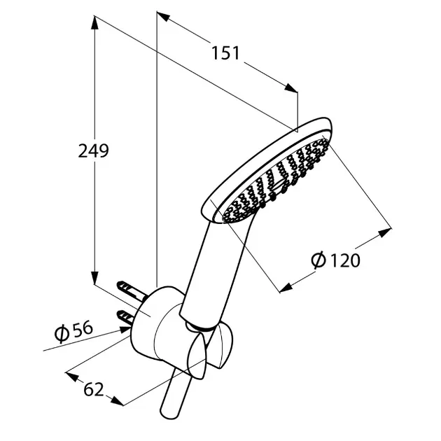 Kludi - Freshline - Kézi zuhanyfej - 6785005-00 – 2. kép