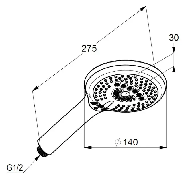 Kludi - Freshline - Kézi zuhanyfej - 6790005-00WR9 – 2. kép