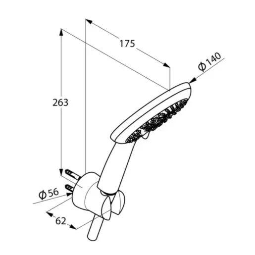 Kludi - Freshline - Kézi zuhanyfej - 6795091-00 – 2. kép