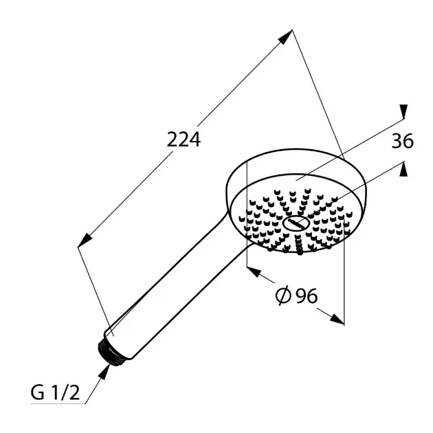 Kludi - Logo - Kézi zuhanyfej - 6810005-00 – 2. kép