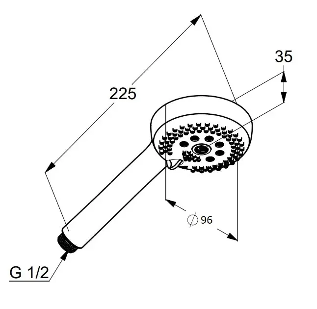 Kludi - Logo - Kézi zuhanyfej - 6830005-00WR9 – 2. kép