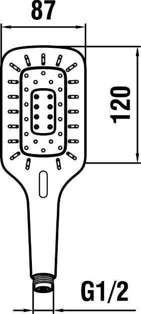 Laufen - Shower fittings - Kézi zuhanyfej - HF939031100000 – 2. kép