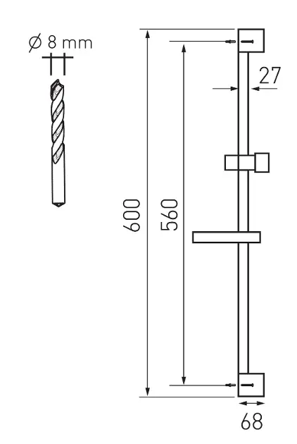 Novaservis - Shower sets - Kézi zuhanyfej - KIT866,0 – 2. kép