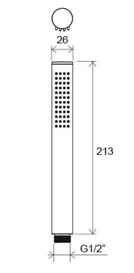 Ravak - Chrome - Kézi zuhanyfej - X07P573 – 2. kép