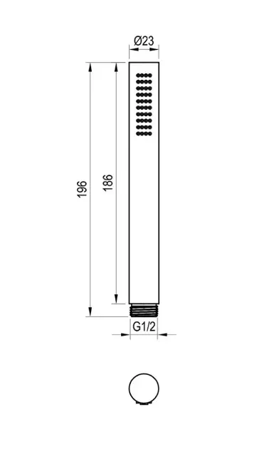 Ravak - Kézi zuhanyfej - X07P1239 – 2. kép