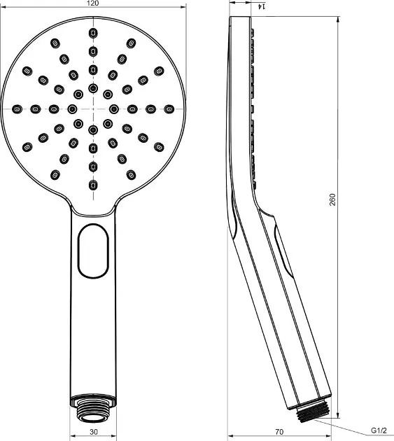 Ravak - Showers - Kézi zuhanyfej - X07P233 – 2. kép