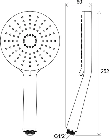 Ravak - Showers - Kézi zuhanyfej - X07P344 – 2. kép