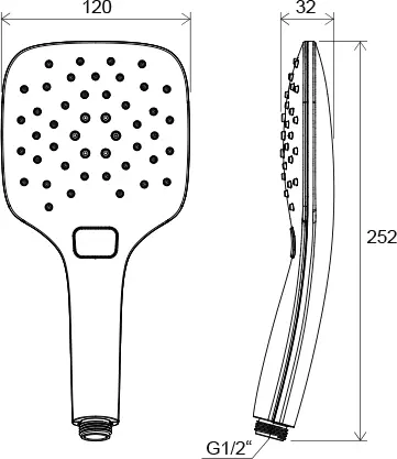 Ravak - Showers - Kézi zuhanyfej - X07P348 – 2. kép