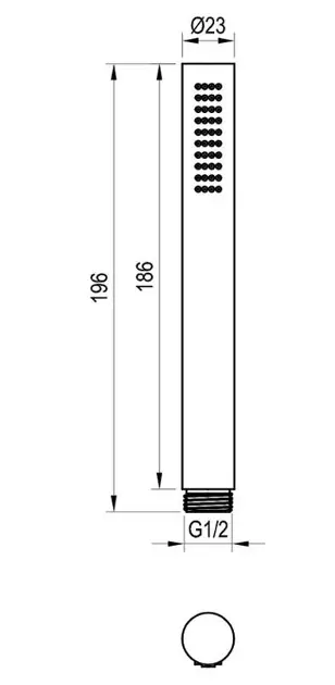 Ravak - Showers - Kézi zuhanyfej - X07P694 – 2. kép