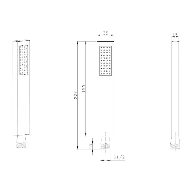 Sapho - Showers - Kézi zuhanyfej - DO319 – 2. kép