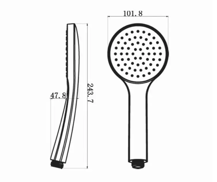 Sapho - Showers - Kézi zuhanyfej - SK736 – 2. kép