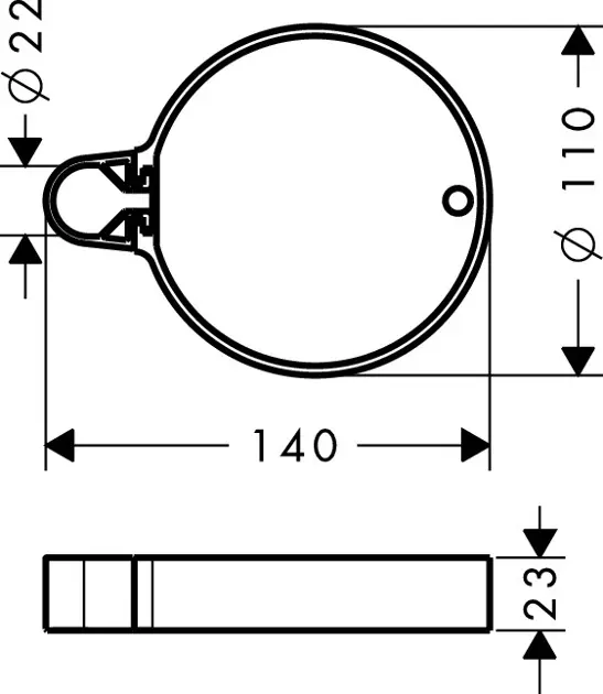 Hansgrohe - Casetta - Egyéb zuhany kiegészítők - 28678000 – 2. kép
