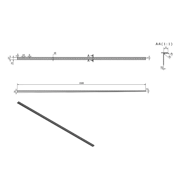 Sapho - Shower drains - Egyéb zuhany kiegészítők - SPD1510-L – 2. kép