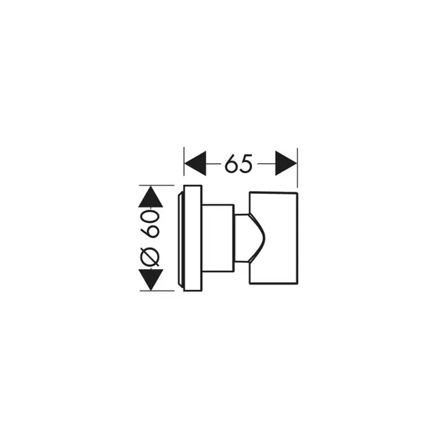 Axor - Showers - Zuhanyfej tartó - 39525000 – 2. kép