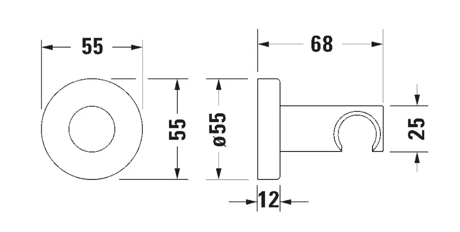 Duravit - Equipment and accessories - Zuhanyfej tartó - UV0620007046 – 2. kép