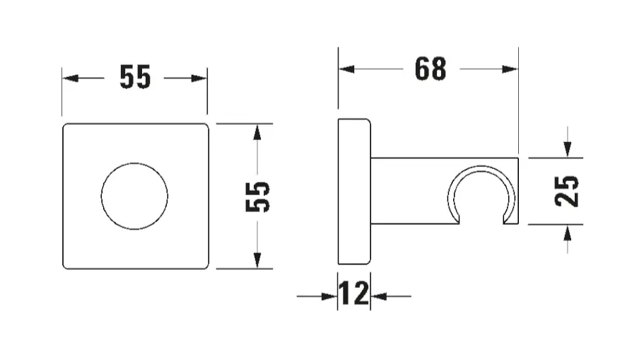 Duravit - Equipment and accessories - Zuhanyfej tartó - UV0620026046 – 2. kép