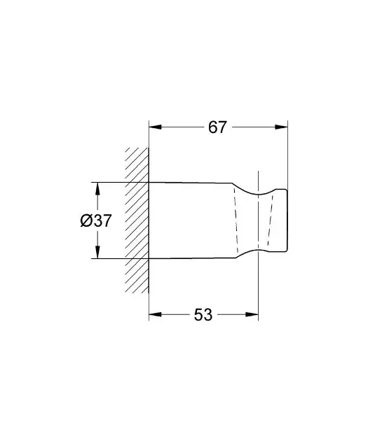 Grohe - Rainshower - Zuhanyfej tartó - 27056000 – 2. kép